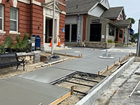 Cement Poured at Town Hall