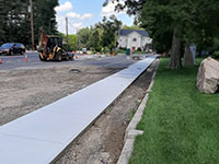 New Sidewalk at Town Common