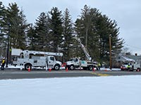 Eversource Topping Poles After Removing Wires